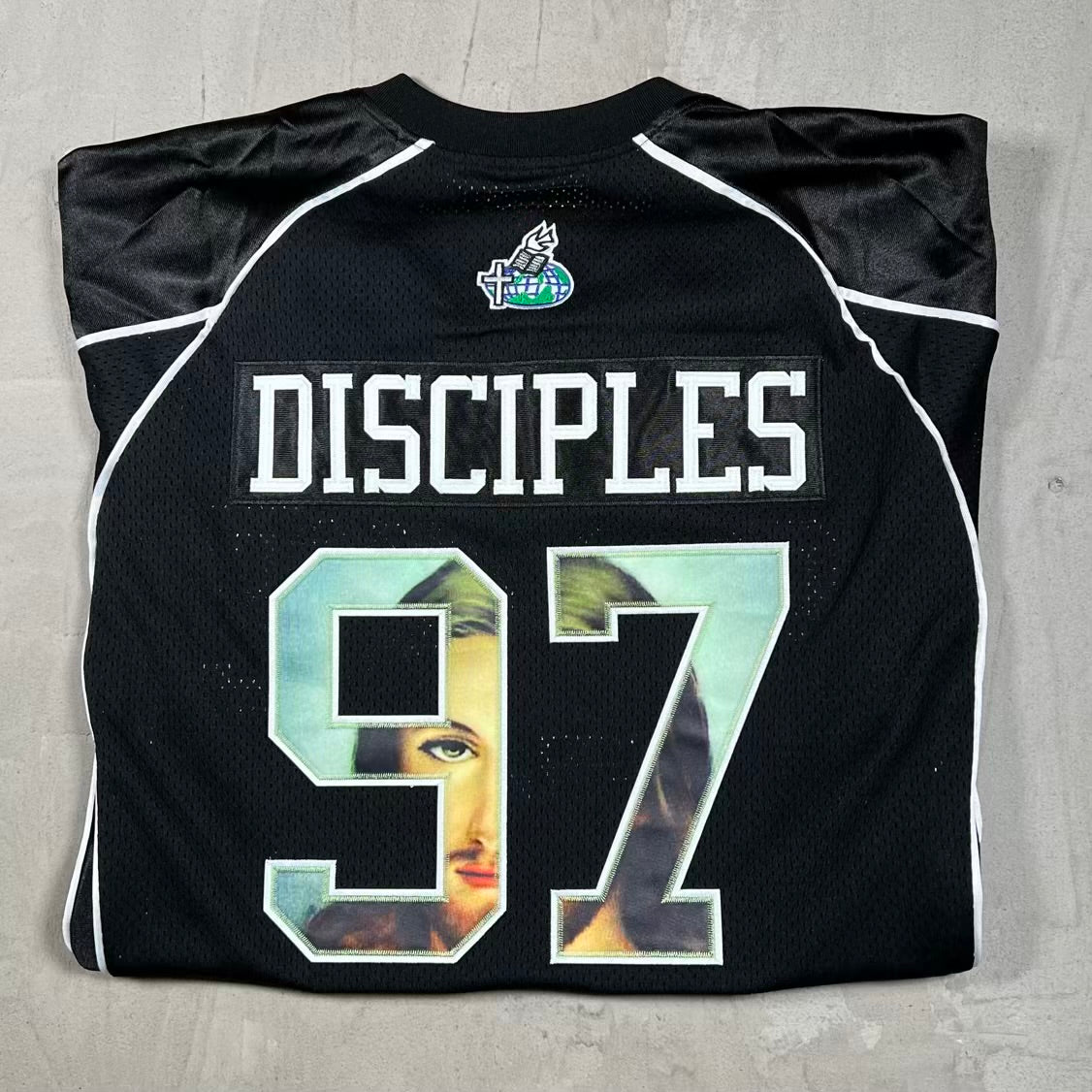Supreme Disciples Black Football Jersey (2026) Size Large USED x18728