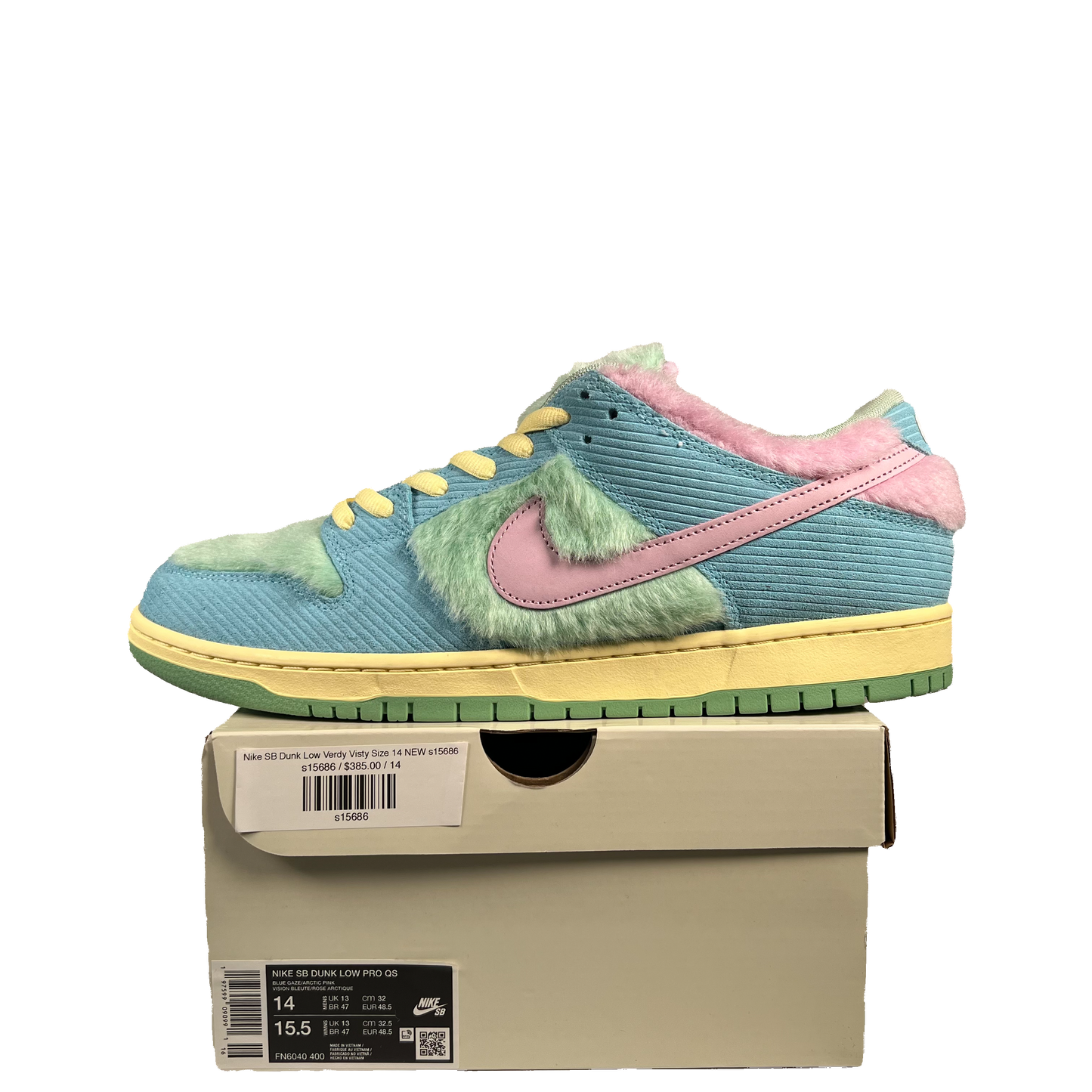 Nike SB Dunk Low Verdy Visty Size 14 NEW s15686