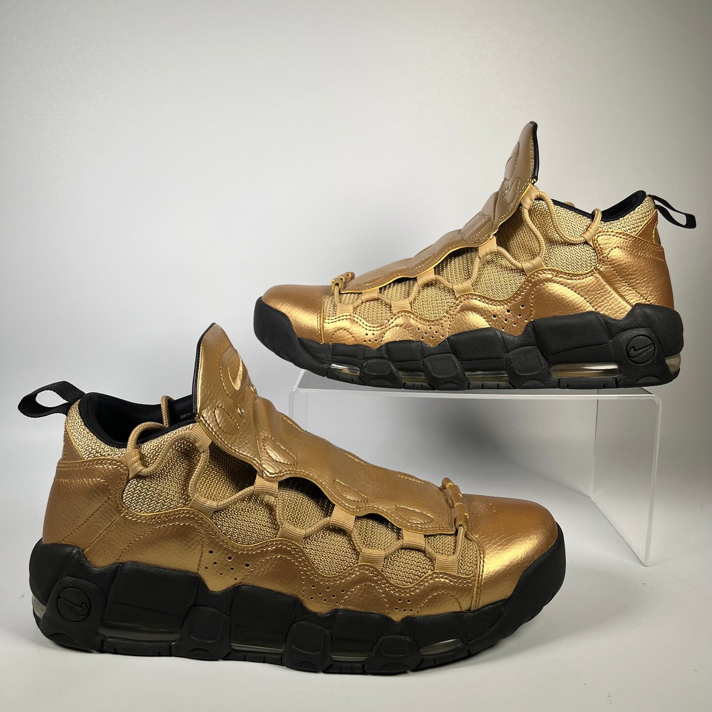Nike Air More Money Metallic Gold Black (2018) Size 12 USED s18488