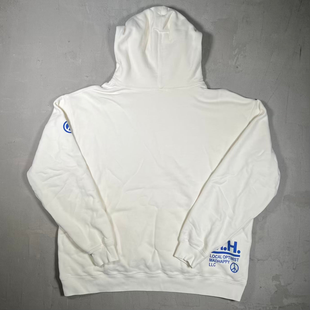 Madhappy Colette Bonjour Cream Hoodie Size Large USED x18104