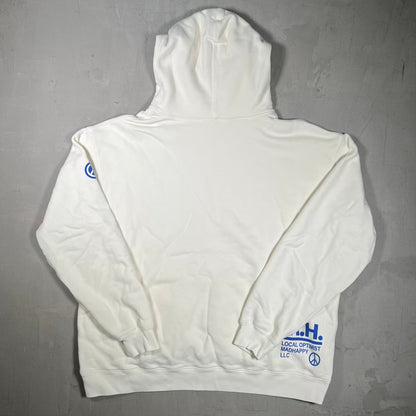 Madhappy Colette Bonjour Cream Hoodie Size Large USED x18104