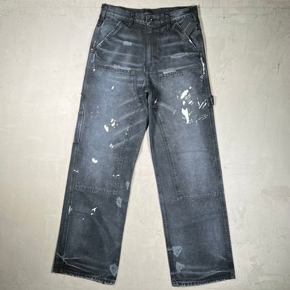 GV Gallery Raspberry Hills Double Knee Workwear Black Pants Size Small NEW x18685