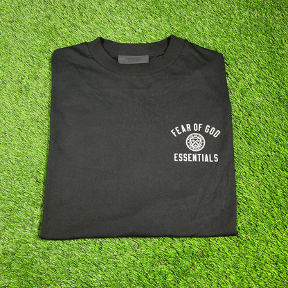 Fear of God FOG Essentials University Black Tee Size Medium NEW x14364