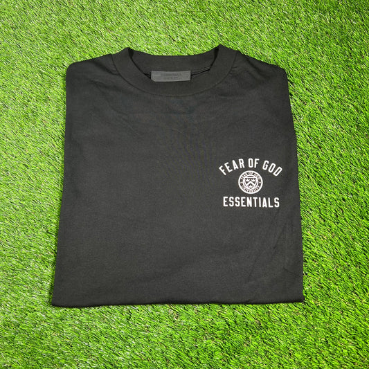 Fear of God FOG Essentials University Black Tee Size Medium NEW x14364