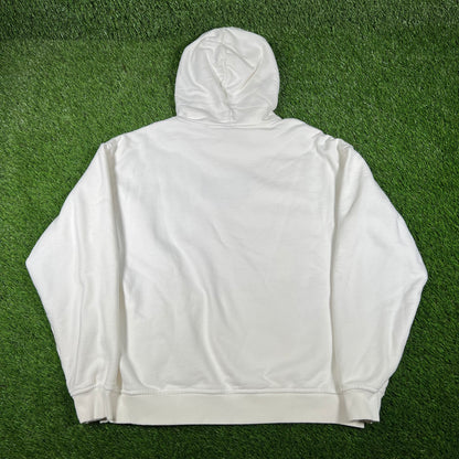 Kith White Hebrew Script Hoodie (2021) Size Large USED x14741