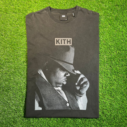 Kith Notorious BIG Black Tee Size Medium USED x16979