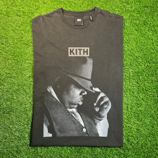 Kith Notorious BIG Black Tee Size Medium USED x16979