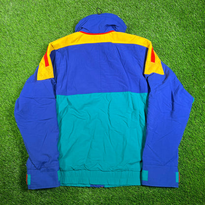 1990s North Face Vertical Gore Tex Vertical Ski Blue Jacket Size Medium USED v18056