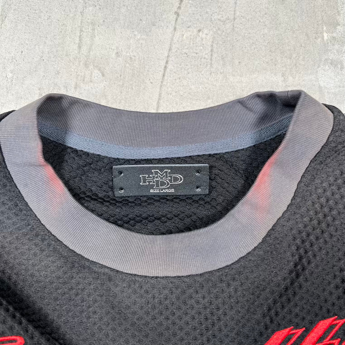 HMDD Black/Grey Moto Racing Jersey Size Large USED x18924