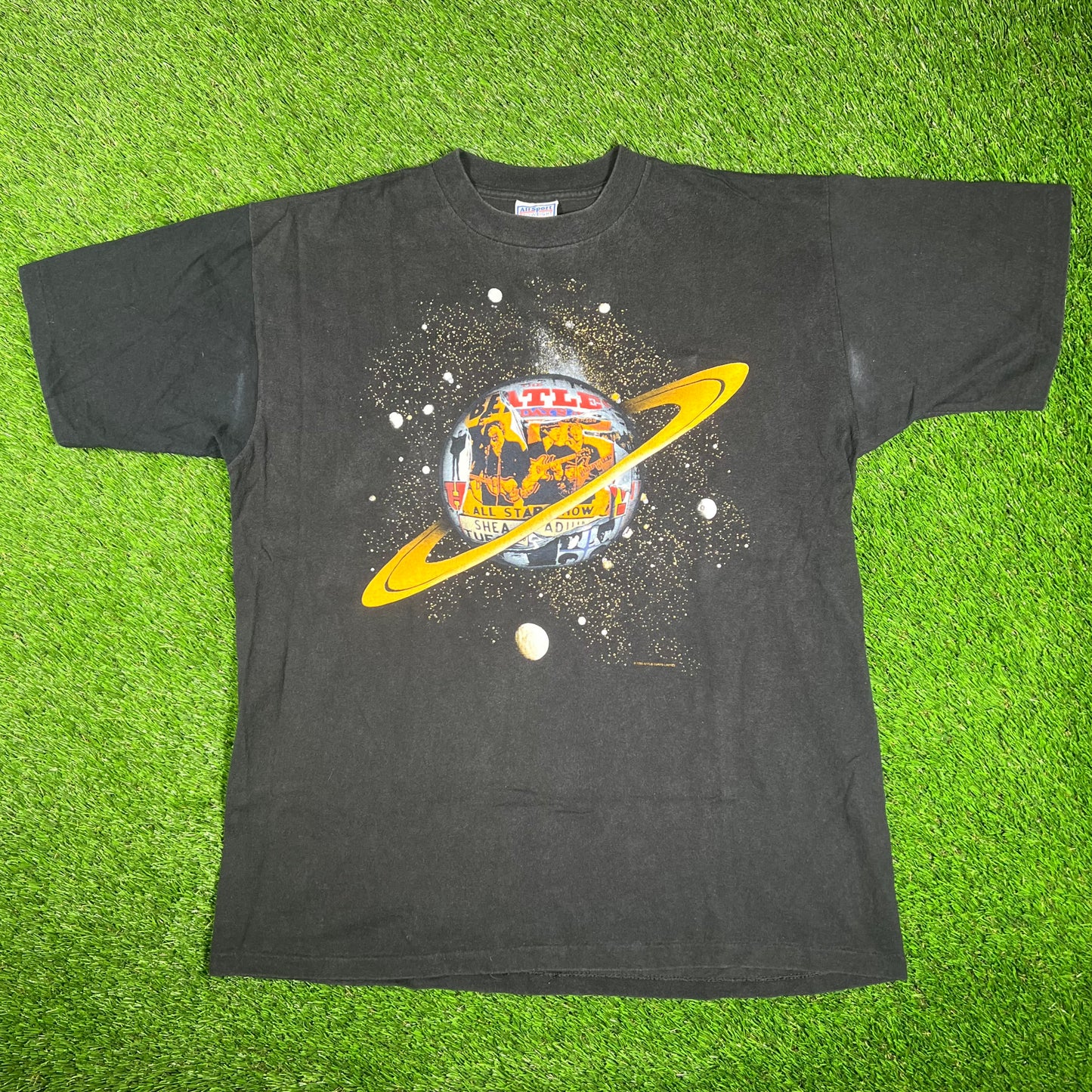 1996 Beatles Anthology 2 Black Tee Size XL USED v17665