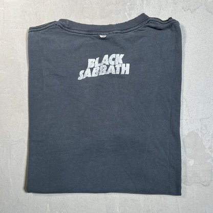 Y2K Black Sabbath "Paradiso" Portrait Tee (Cropped) Size Large USED v19648