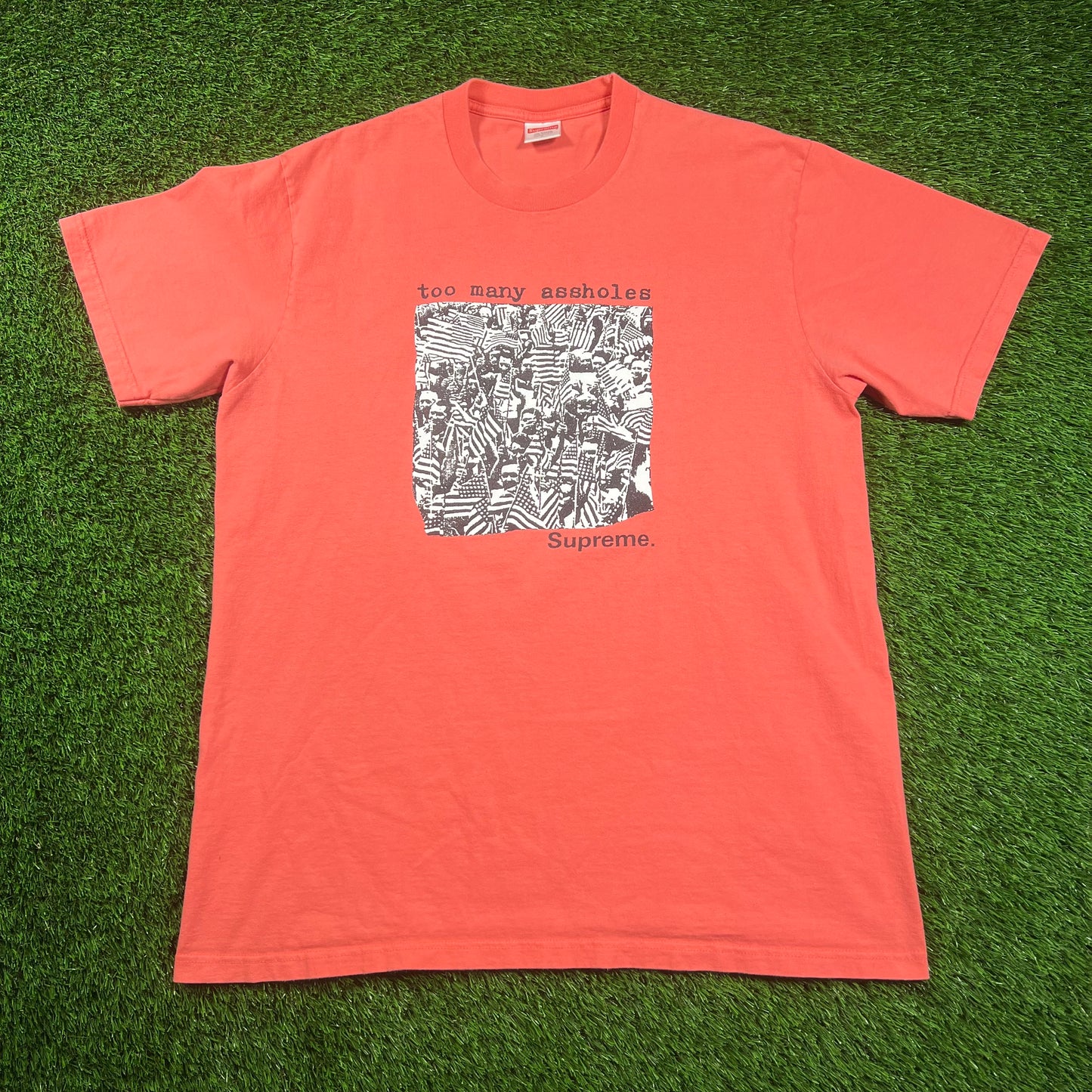 Supreme Too Many Assholes Pink Tee (2022) Size Large USED x16371