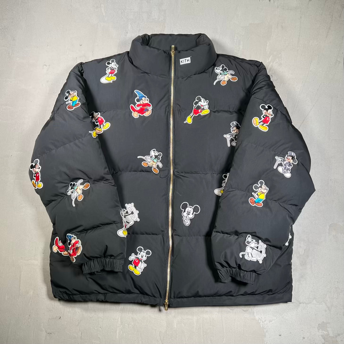 Kith Disney Killington Down Black Puffer Size XXL USED x18843