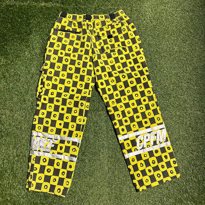 Nike CPFM 2022 Yellow Waffle Pants Size Medium USED x13687