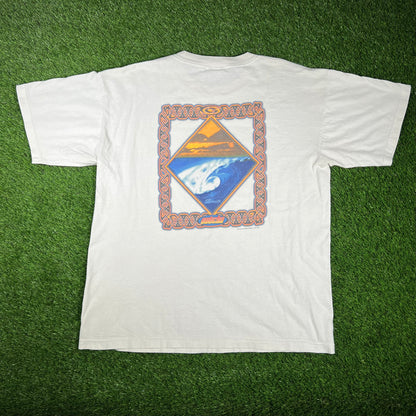 1997 Gotcha White Surf Tee Size XL USED v17382