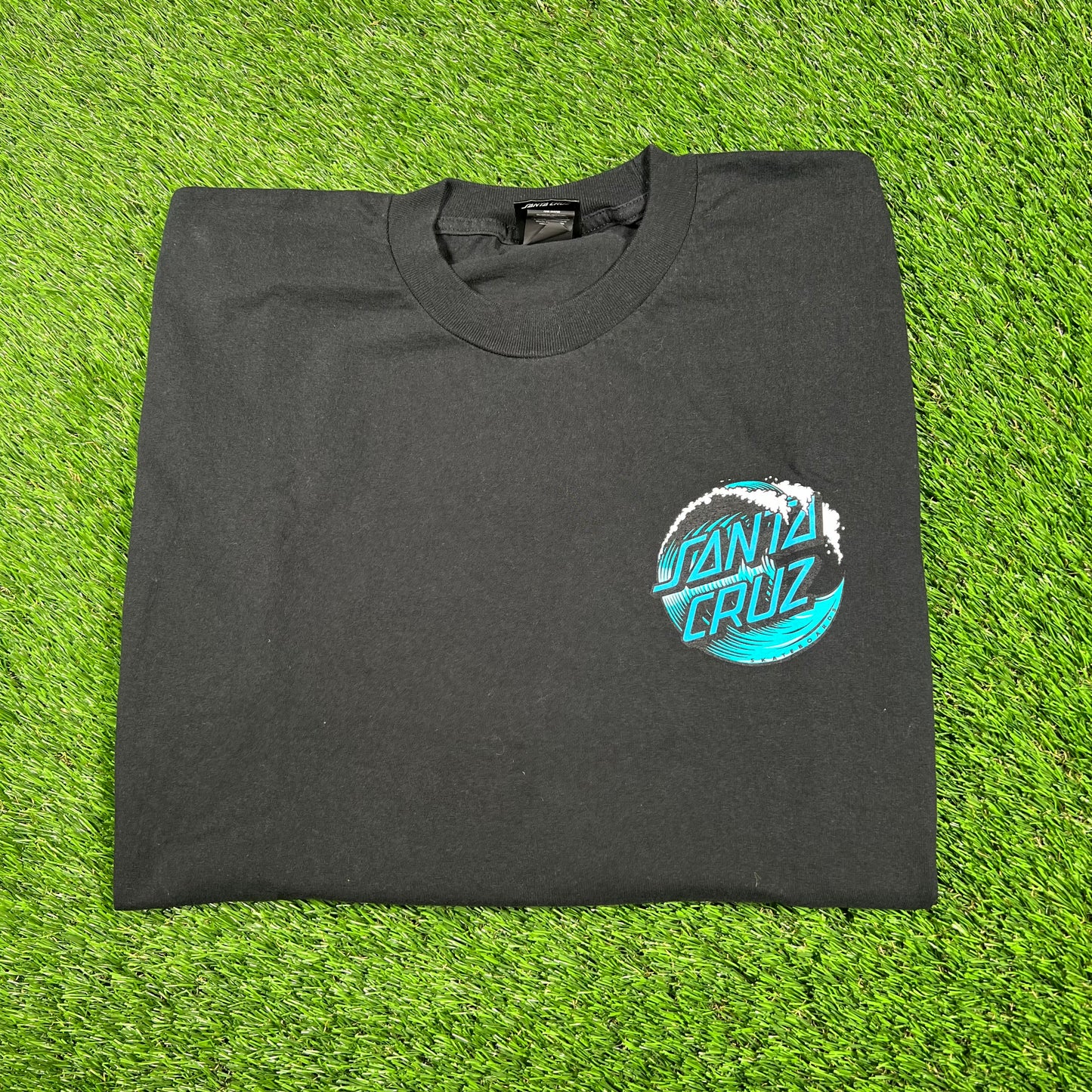Santa Cruz Skateboarding Black Logo Tee Size XL USED v17417