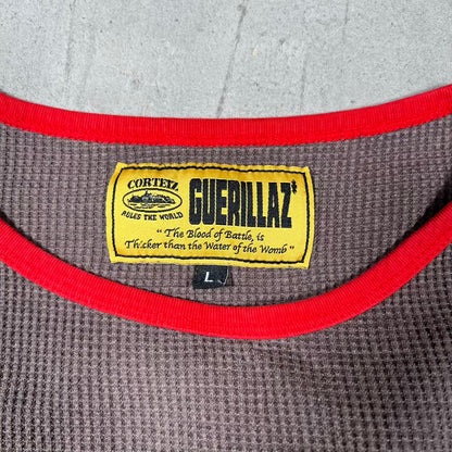 Corteiz Gasolina Brown Waffle Thermal Brown Size Large USED x18565