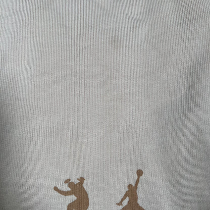 Jordan x Union Cream Sweat Shorts Size Medium USED x14311