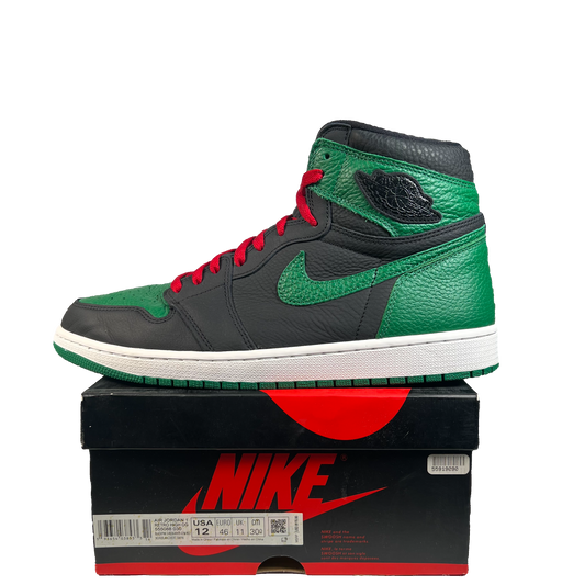 Jordan 1 High Pine Green Black (2020) Size 12 USED s21918