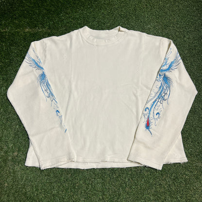GV Gallery "Pelican" White Thermal Longsleeve Size Large NEW x12762