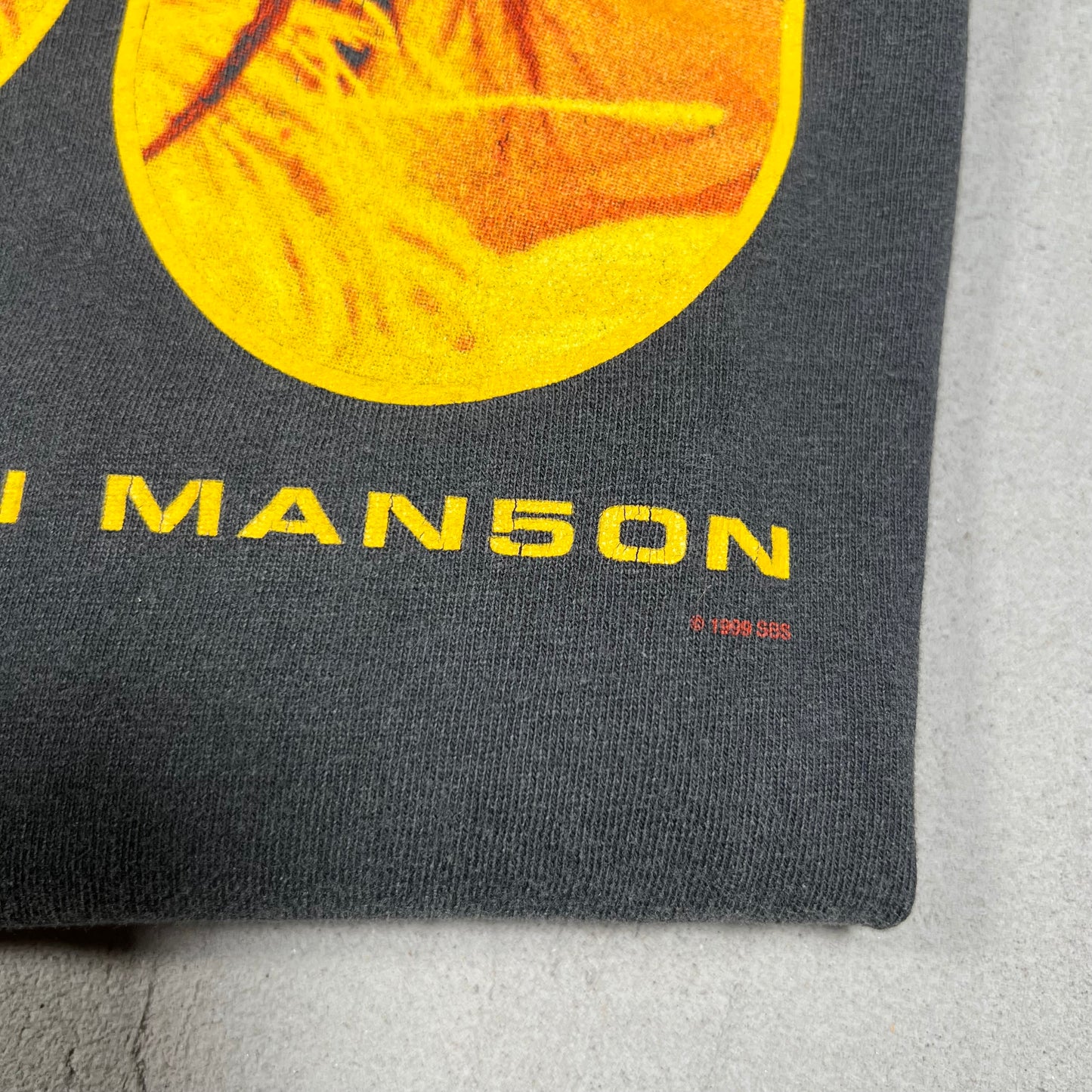 1999 Vintage Marilyn Manson Rock is dead Tee black Size XL USED v13955