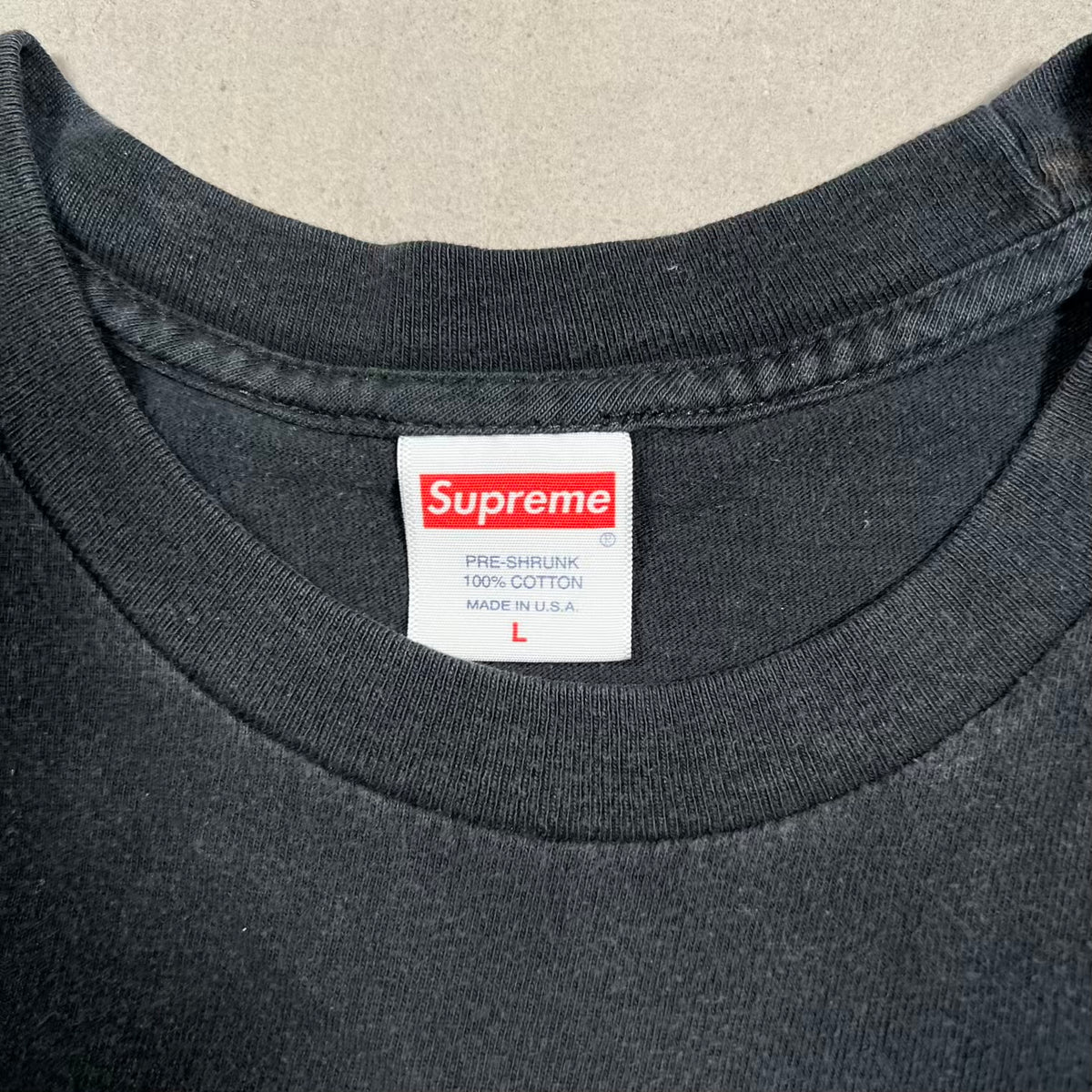 Supreme "Supreme Clientele" Black Tee Size Large USED x18496