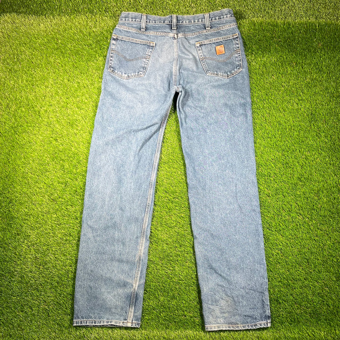 Y2K Carhartt Workwear Blue Jeans Pants Size 36 USED v18710