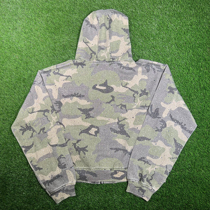 Vale Crystal Green Camo Work Hooded Jacket Size Large NEW x15937