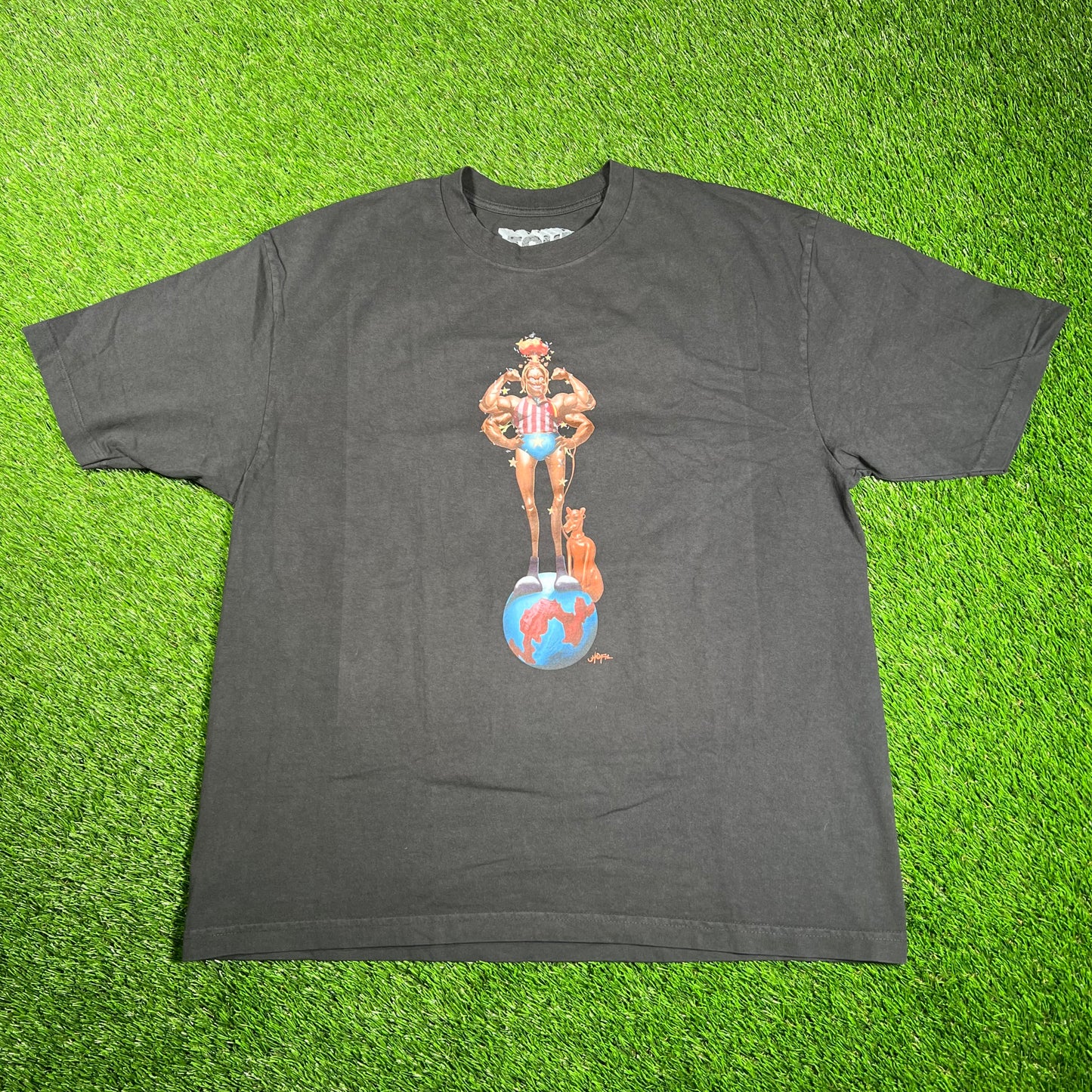 Travis Scott Circus Maximus Boston Black Tee Size XL USED x16092
