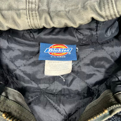 1990s Dickies Olive Hooded Workwear Jacket Size XL USED v20281