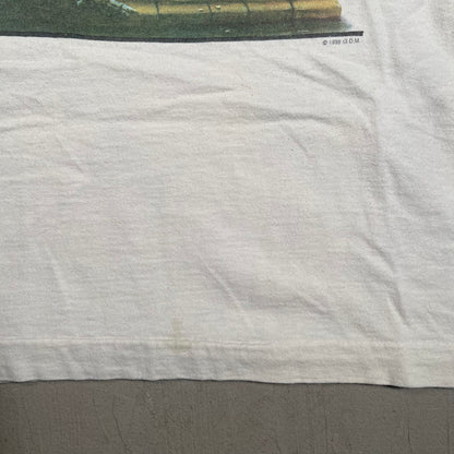 1995 Grateful Dead Garden on River Spring Tour White Tee Size XL USED v4984