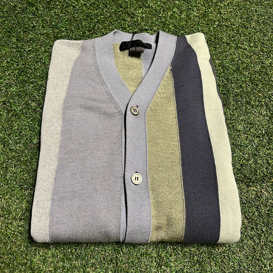 Comme Des Garcons CDG Multi Color Stripe Sweater Size Large USED x13995