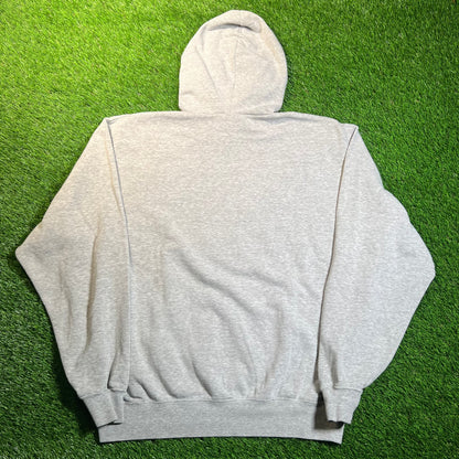 2008 Nike Kansas Football Grey Hoodie Size Medium USED v1889