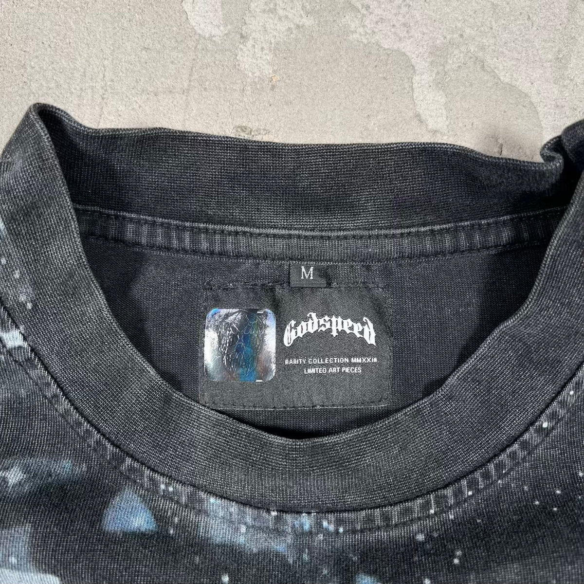 Godspeed Astronaut AOP Tee Black Size Medium USED x18894