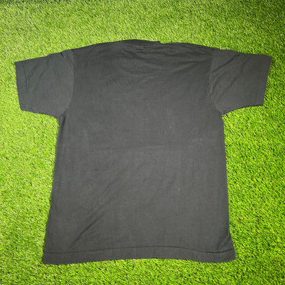 1990s IAMS Pet Foods Black Tee Size Large USED v16561