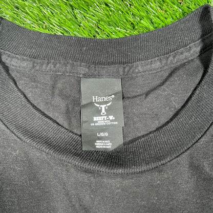 Drake Certified Lover Boy Rap Style Black Tee Size Large USED x14623