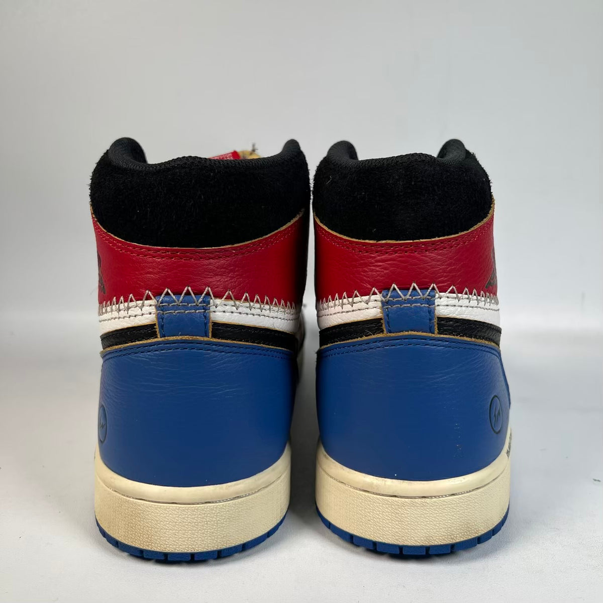 Jordan 1 High Fragment Union Varsity Red Sport Royal (2025) Size 9 USED s23647