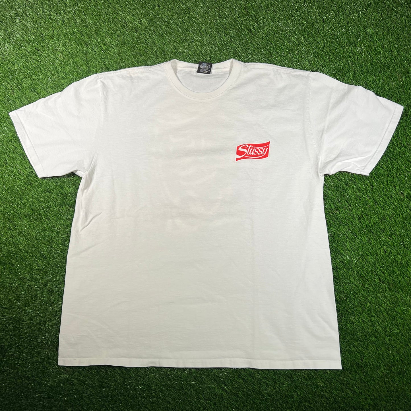 Stussy White Soda Can Tee (2023) Size XL USED x15850