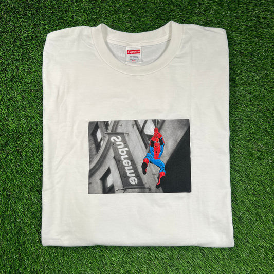 Supreme Spiderman White Tee Size XXL NEW x16408