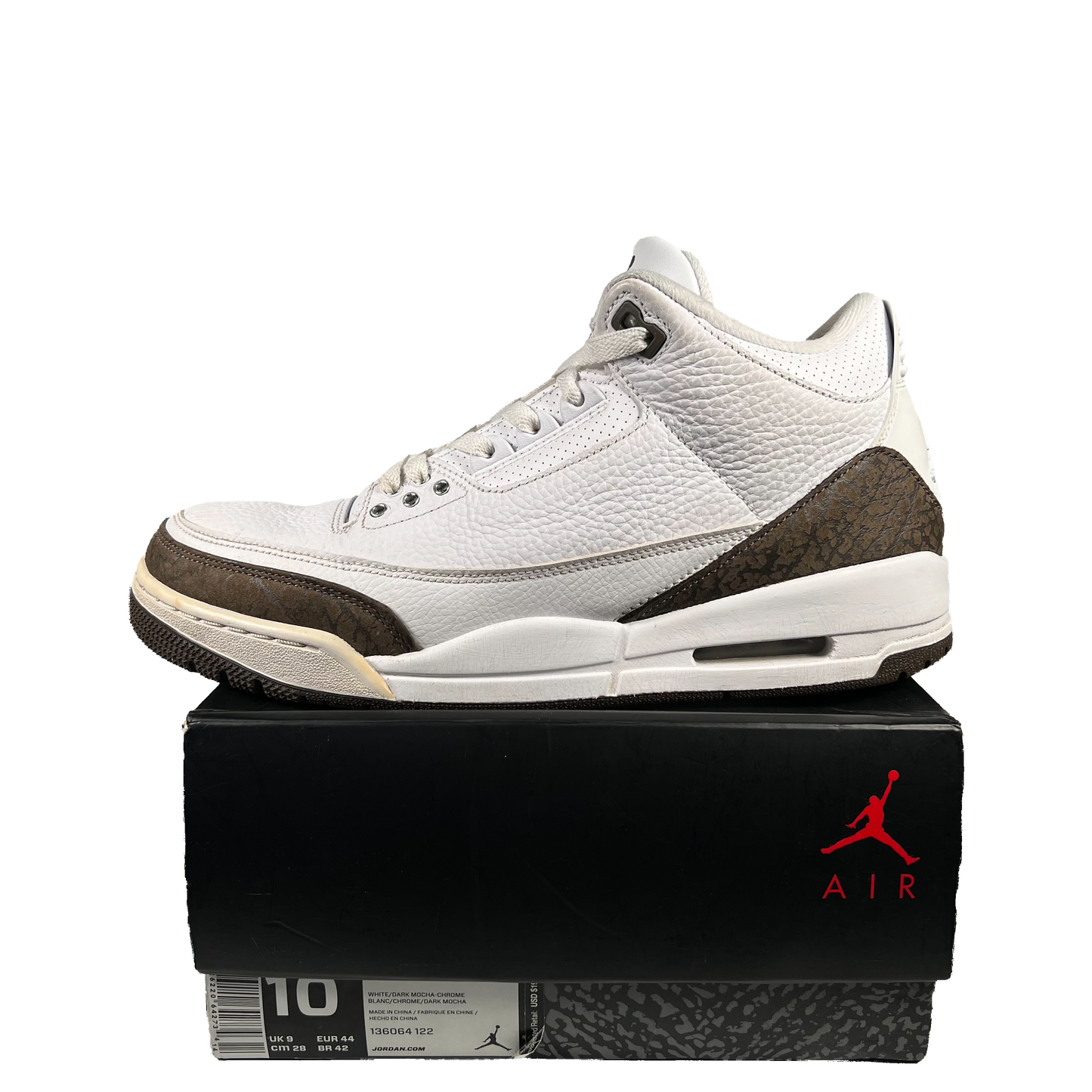 Jordan 3 Mocha (2018) Size 10 USED S18982