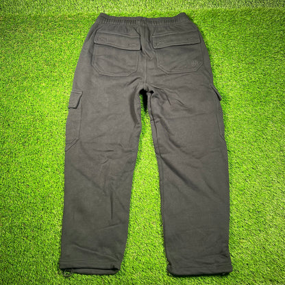 Ninth Hall Black Cargo Sweatpants Size Medium USED v18619