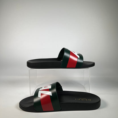 Palace x Gucci Logo Web Slide Sandal Black (2022) Size 11 NEW s22577