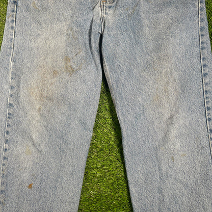 Y2K Carhartt Classic Blue Jeans Size 36x30 USED v17688