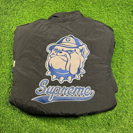 Supreme Mitchell & Ness NCAA Hooded Jacket Georgetown Black (2024) Size Small NEW x16125
