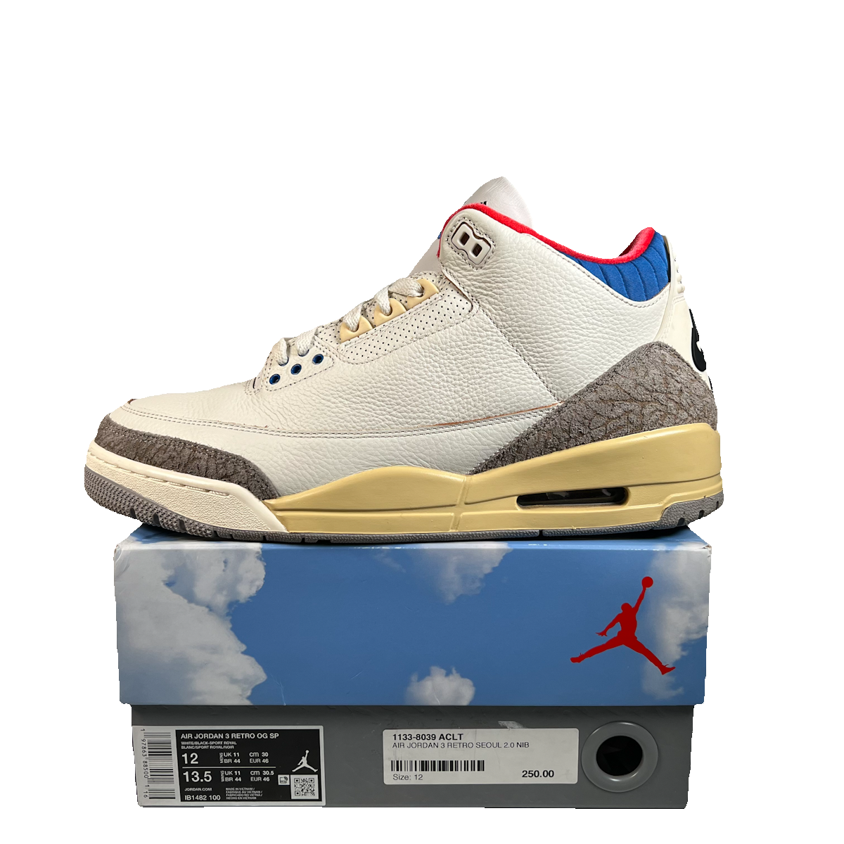 Jordan 3 Seoul 2.0 (2025) Size 12 USED s22872