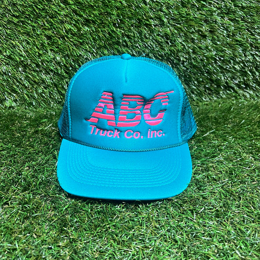 ABC Trucking Co Inc Teal Trucker Hat NEW x13644