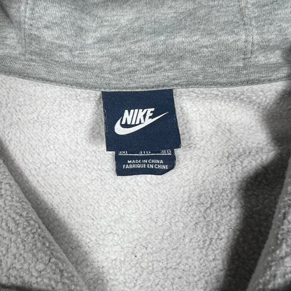 Nike Tech Grey/Black Sleeve Logo Zip Up Hoodie Size 3XL USED v20246