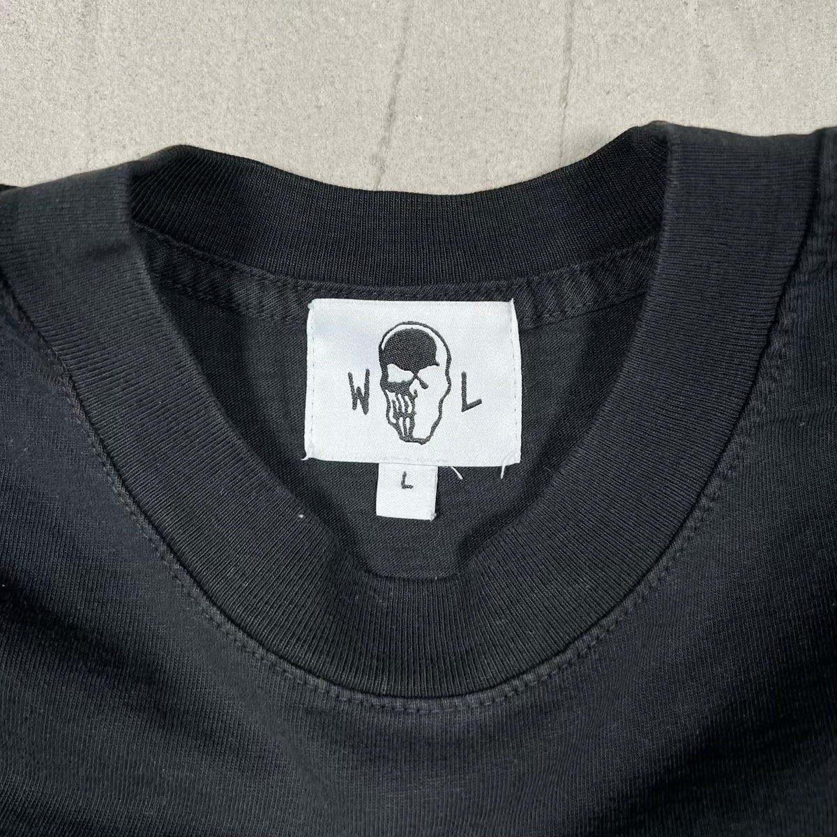Warren Lotas Black Lakers Reaper Tee Size Large USED x18595