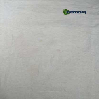 1997 Gotcha White Surf Tee Size XL USED v17382