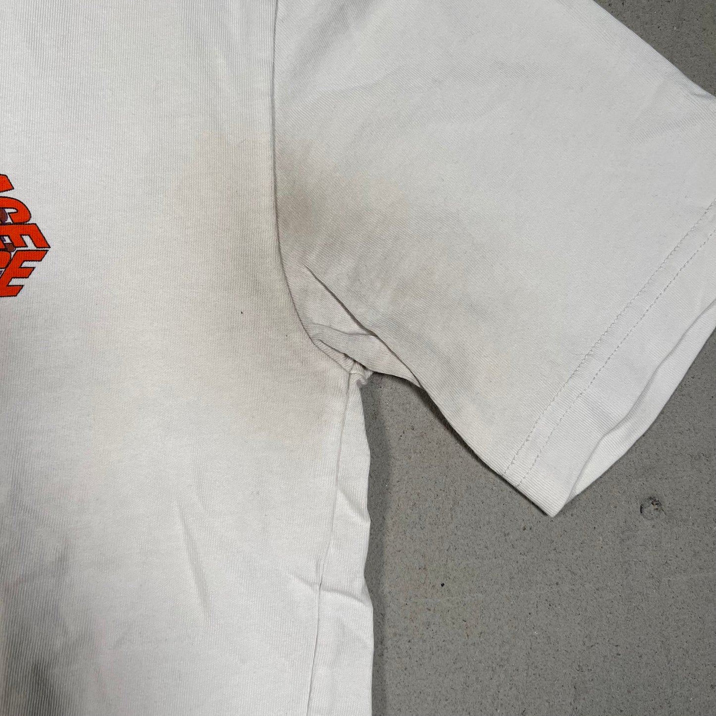 Palace Logo Tee White/Orange Size Small USED x17515